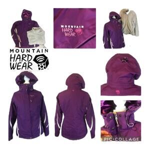 Mountain Hardwear Trifecta women's 3-in-1 insulated jacket & fleece size medium